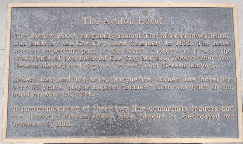 The Avalon Hotel Marker image. Click for full size.