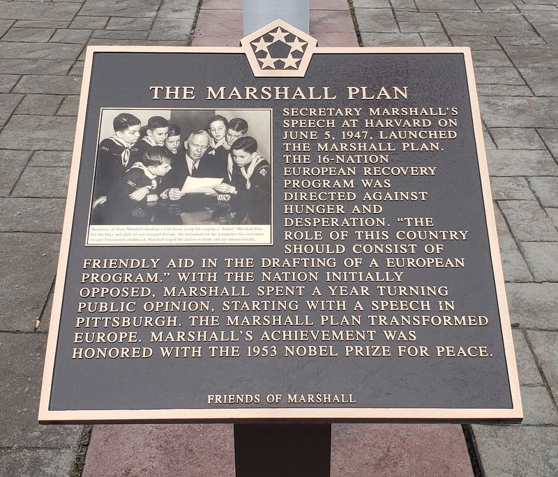 The Marshall Plan Marker image. Click for full size.