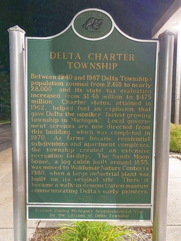 Delta Charter Township Marker image. Click for full size.