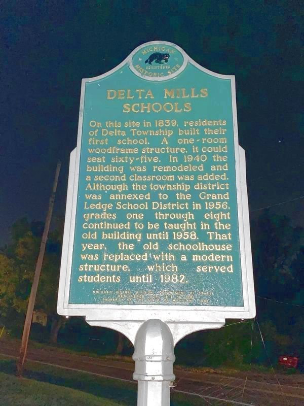 Delta Mills Schools Marker image. Click for full size.