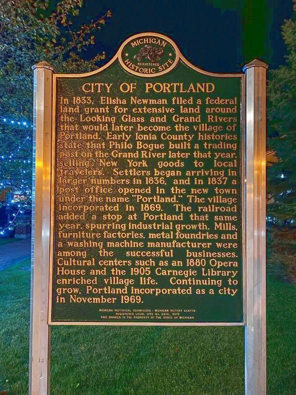 City of Portland Marker image. Click for full size.