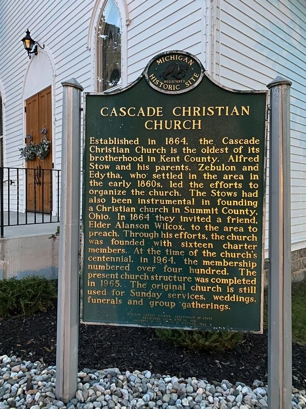Cascade Christian Church Marker image. Click for full size.