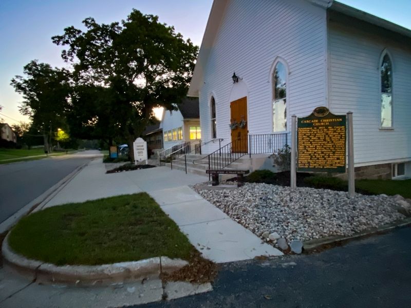 Cascade Christian Church Marker image. Click for full size.