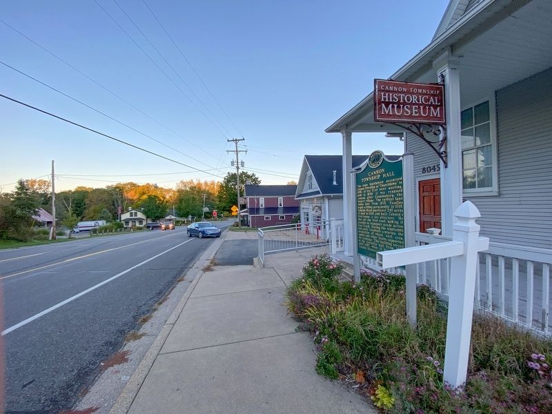 Cannon Township Hall Marker image. Click for full size.