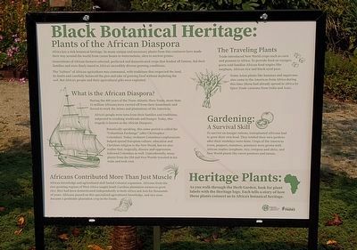 Black Botanical Heritage: Plants of the African Diaspora Marker image. Click for full size.