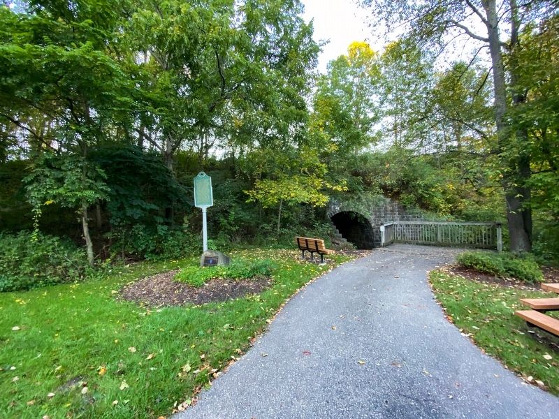 Grand Rapids and Indiana Railroad Culvert Marker image. Click for full size.