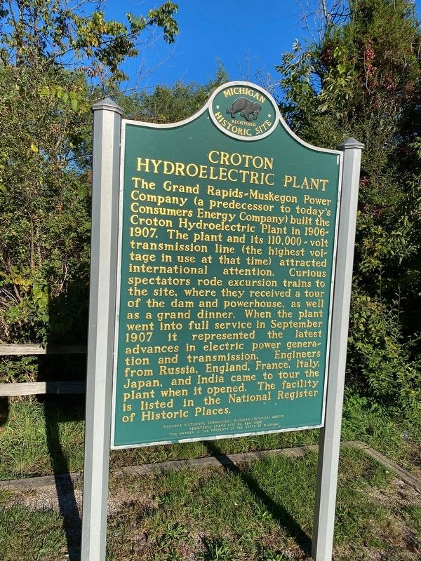 Croton Hydroelectric Plant / Hydroelectric Power Marker image. Click for full size.