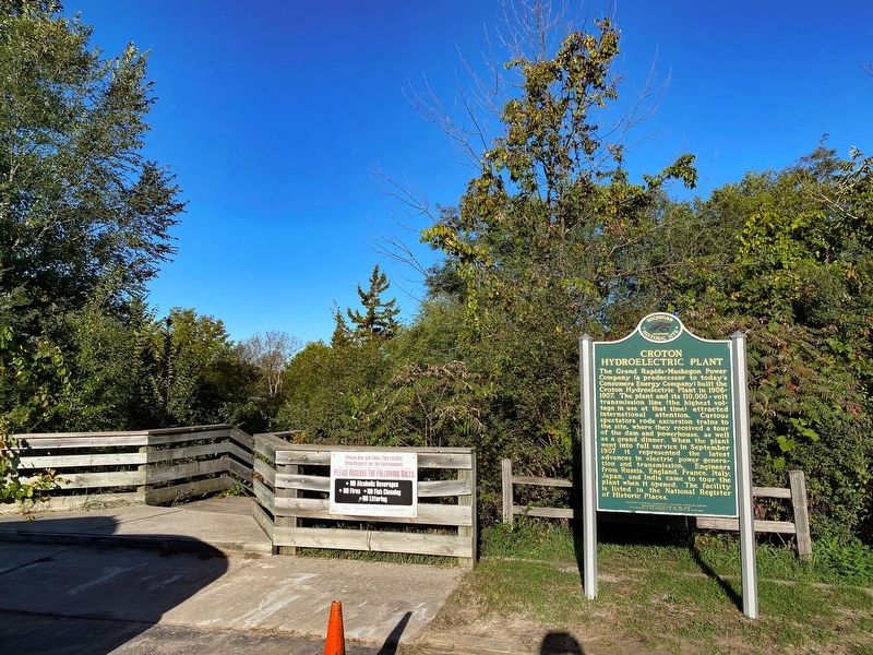 Croton Hydroelectric Plant / Hydroelectric Power Marker image. Click for full size.