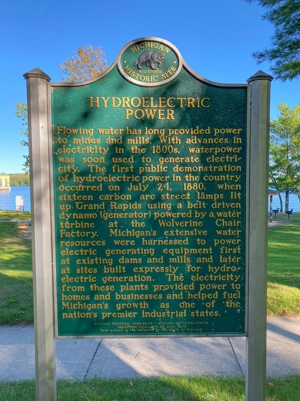 Hardy Hydroelectric Plant / Hydroelectric Power Marker image. Click for full size.