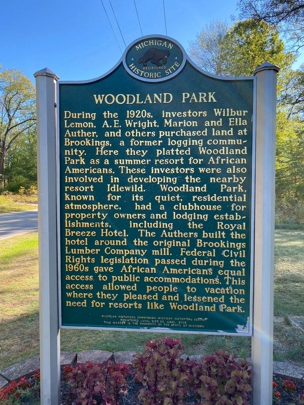 Woodland Park Marker image. Click for full size.