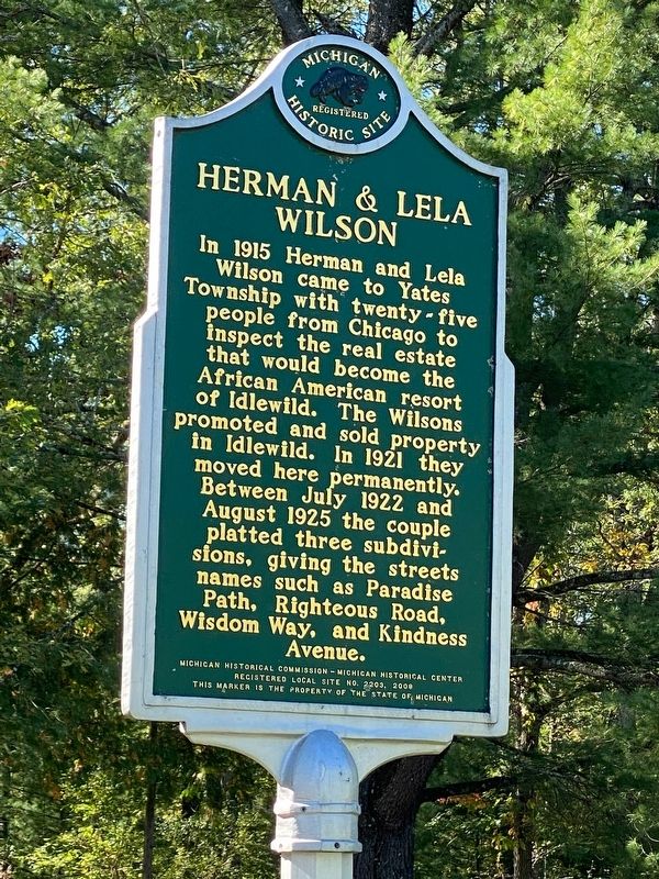 Herman & Lela Wilson / Wilson House Marker. Click for full size. Herman & Lela Wilson / Wilson House Marker image. Click for full size.