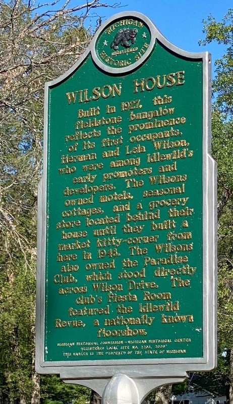 Herman & Lela Wilson / Wilson House Marker. Click for full size. Herman & Lela Wilson / Wilson House Marker image. Click for full size.
