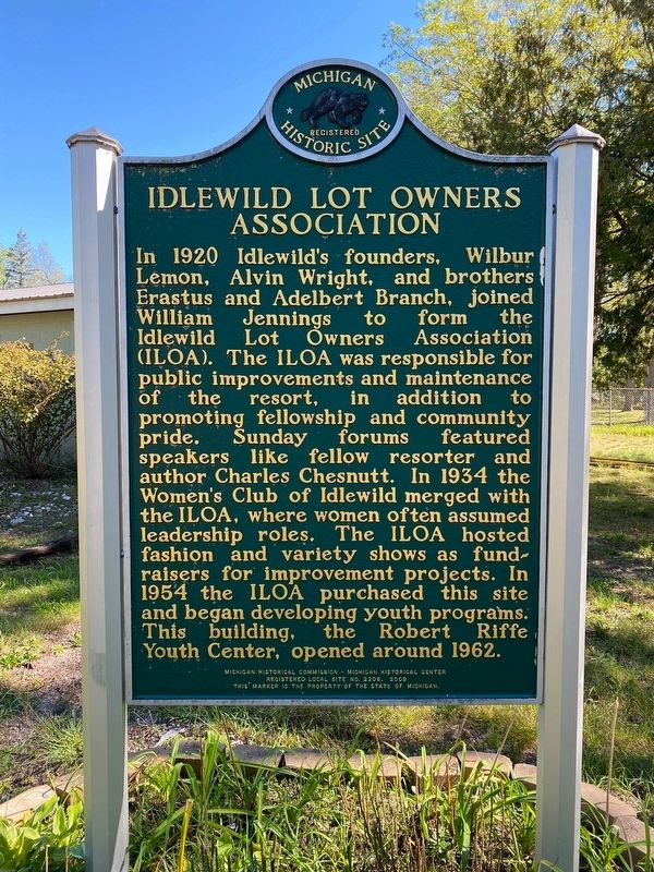Idlewild Lot Owners Association Marker image. Click for full size.