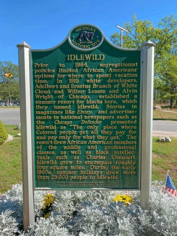 Idlewild Marker. Click for full size. Idlewild Marker image. Click for full size.