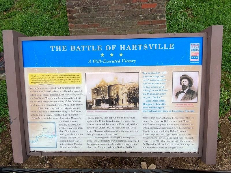 The Battle of Hartsville Marker image. Click for full size.