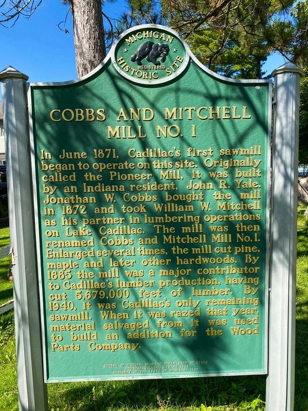 Cobbs and Mitchell Mill No. 1 Marker image. Click for full size.