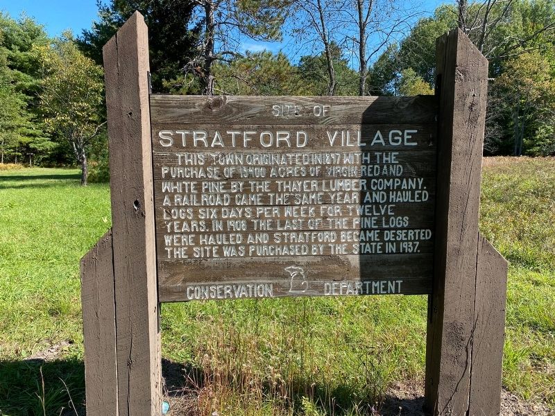 Site of Stratford Village Marker image. Click for full size.