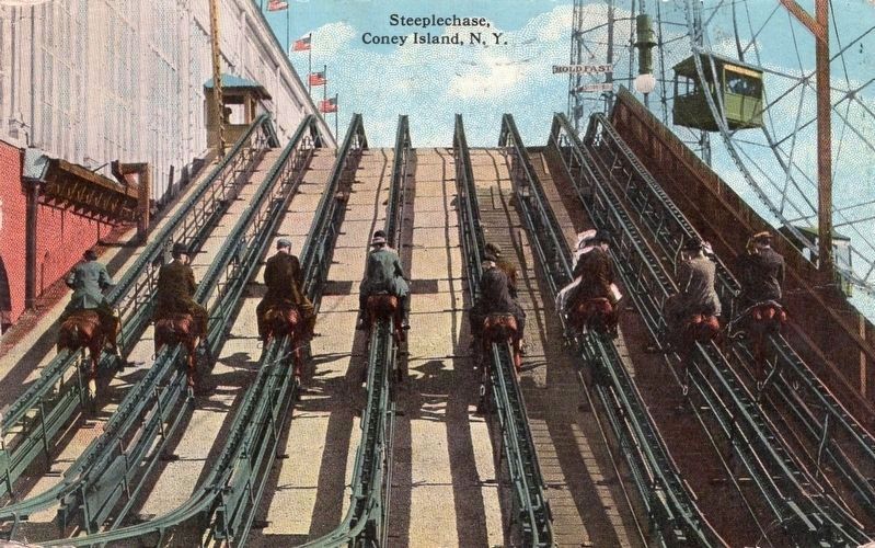 <i> Steeplechase, Coney Island, N.Y.</i>. Click for full size. <i> Steeplechase, Coney Island, N.Y.</i> image. Click for full size.