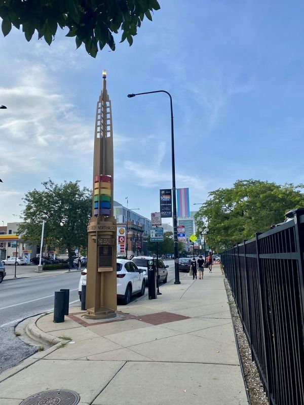Ruth Ellis Marker - wide view image. Click for full size.