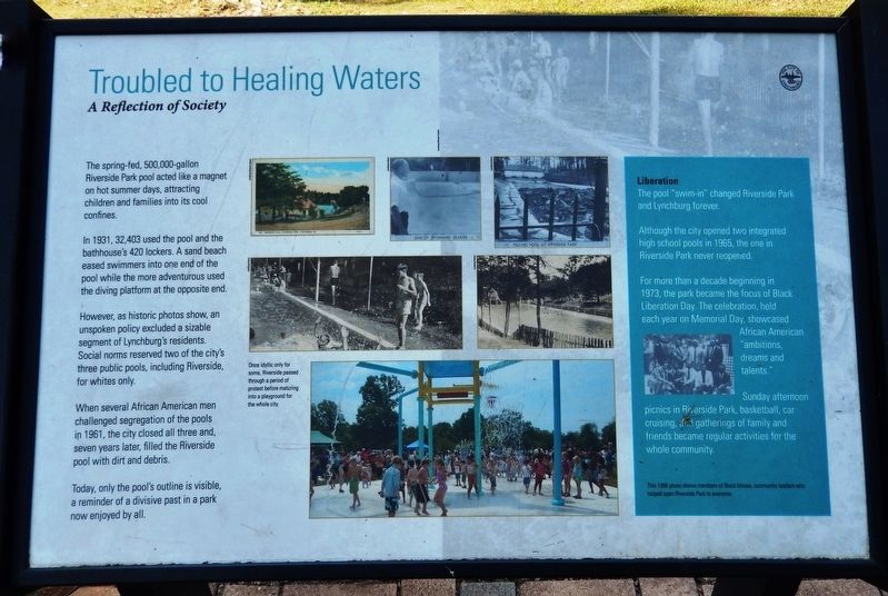 Troubled to Healing Waters Marker image. Click for full size.
