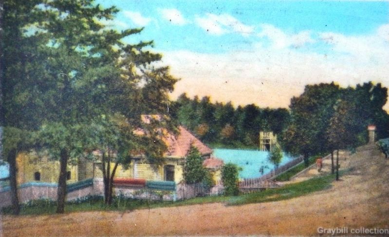 Marker detail: Swimming Pool, Riverside Park, Lynchburg image. Click for full size.