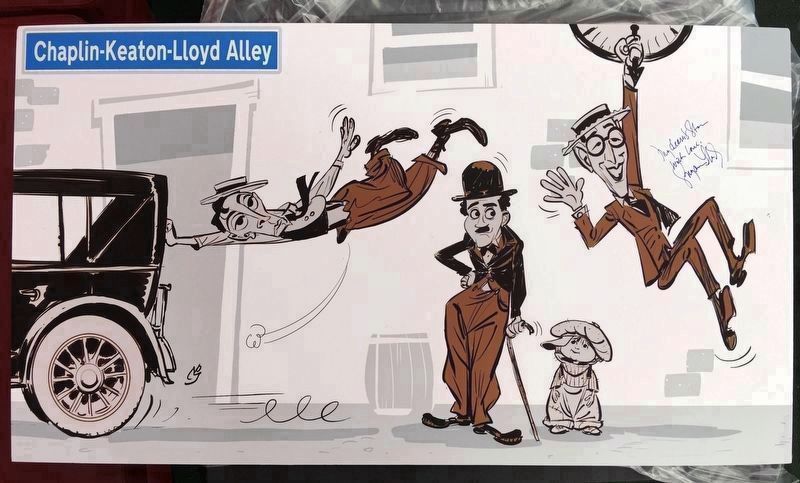 Chaplin-Keaton-Lloyd Alley image. Click for full size.