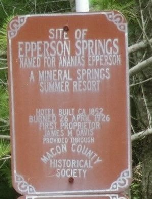 Site of Epperson Springs Marker image. Click for full size.