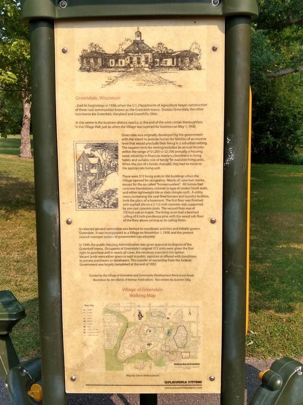 Greendale, Wisconsin Marker image. Click for full size.