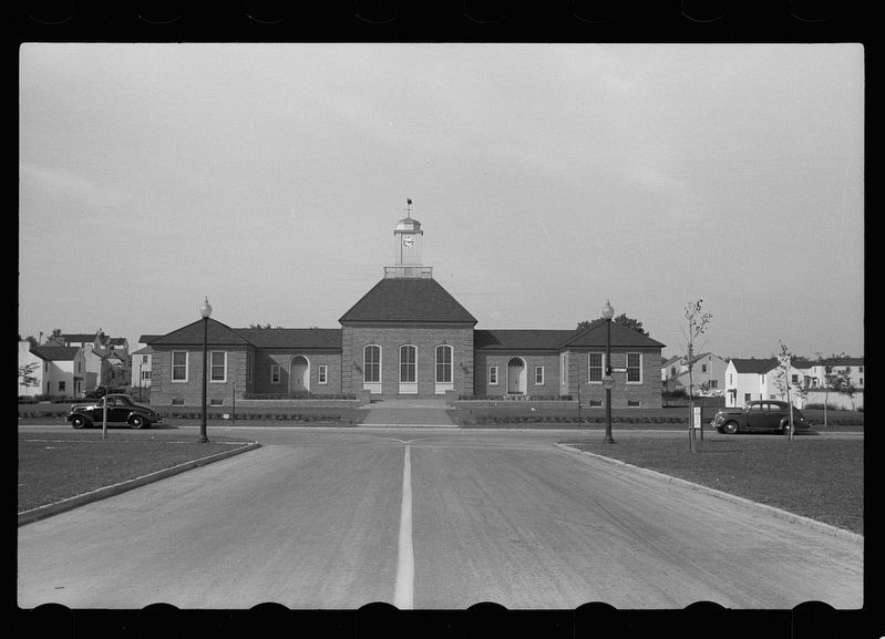 Greendale Administration Building in 1939 image. Click for full size.
