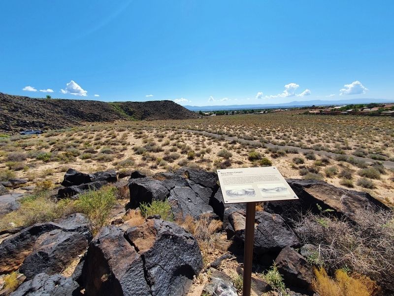 Formation of Boca Negra Canyon - Cliff Base Trail Marker image. Click for full size.