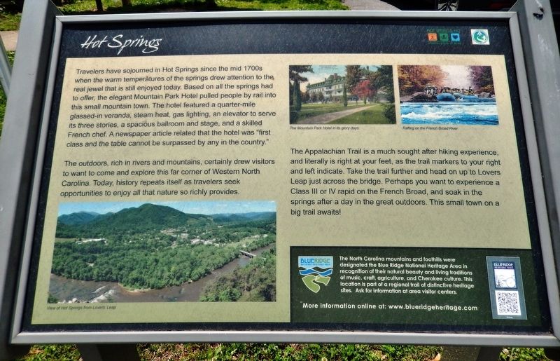 Hot Springs Marker image. Click for full size.