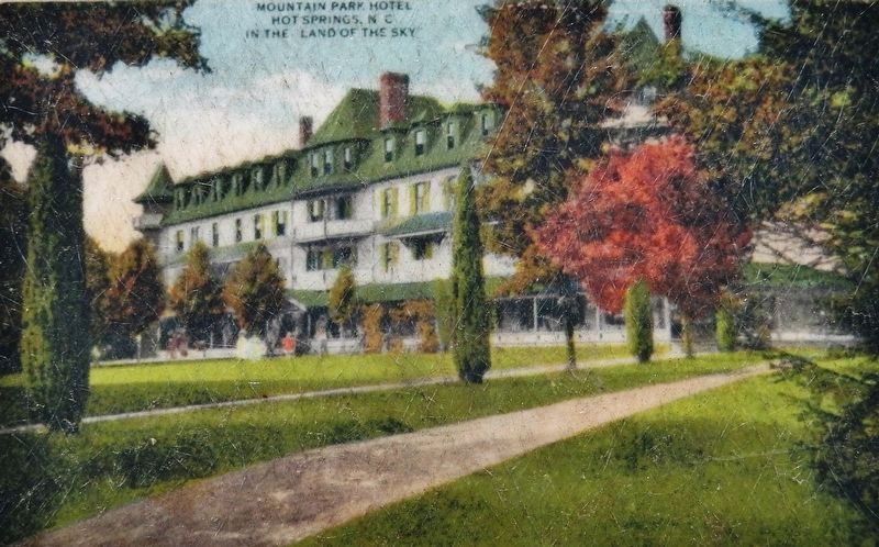 Marker detail: The Mountain Park Hotel in its Glory Days image. Click for full size.