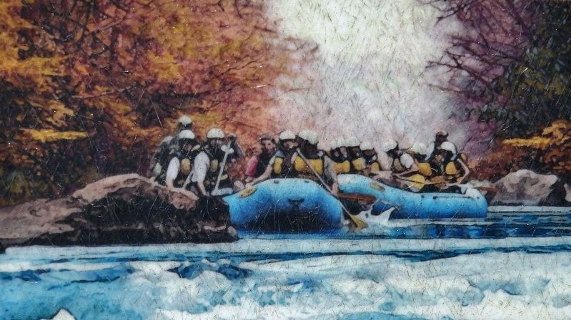 Marker detail: Rafting on the French Broad River image. Click for full size.