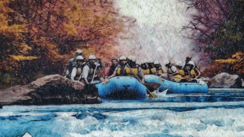 Marker detail: Rafting on the French Broad River image. Click for full size.