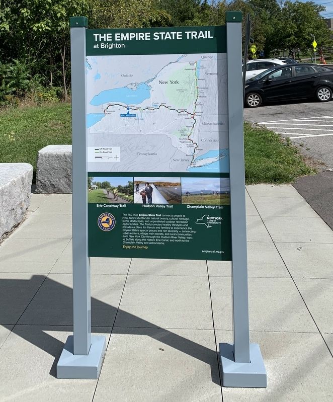 The Empire State Trail Marker. Click for full size. The Empire State Trail Marker image. Click for full size.