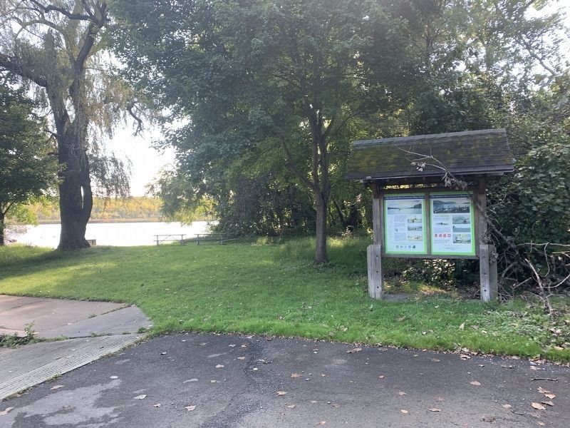 The Hudson River Greenway Water Trail Marker. Click for full size. The Hudson River Greenway Water Trail Marker image. Click for full size.
