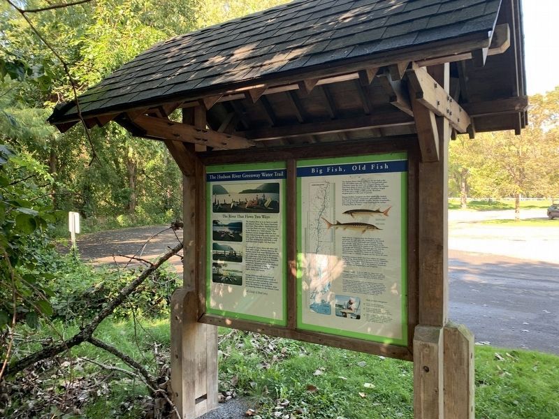The Hudson River Greenway Water Trail Marker. Click for full size. The Hudson River Greenway Water Trail Marker image. Click for full size.