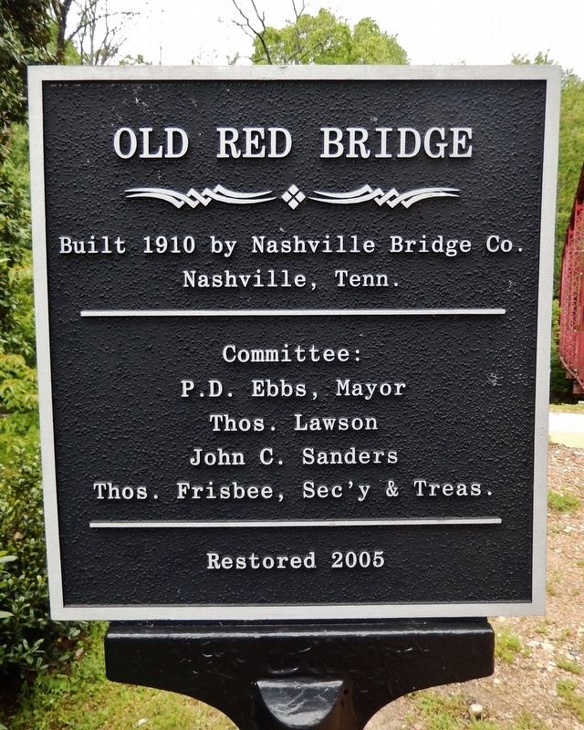 Old Red Bridge Marker image. Click for full size.