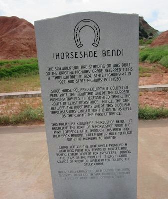 Horseshoe Bend Marker. Click for full size. Horseshoe Bend Marker image. Click for full size.