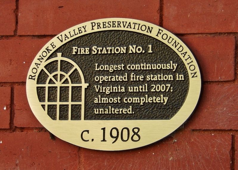 Fire Station No. 1 Marker image. Click for full size.