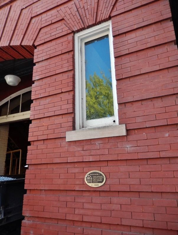 Fire Station No. 1 Marker. Click for full size. Fire Station No. 1 Marker image. Click for full size.