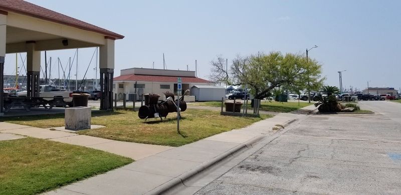 The view of the Port Aransas Memorial from the street image. Click for full size.
