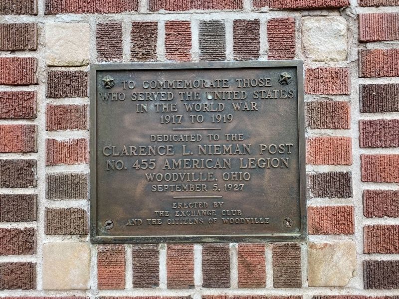 Woodville World War I Memorial. Click for full size. Woodville World War I Memorial image. Click for full size.