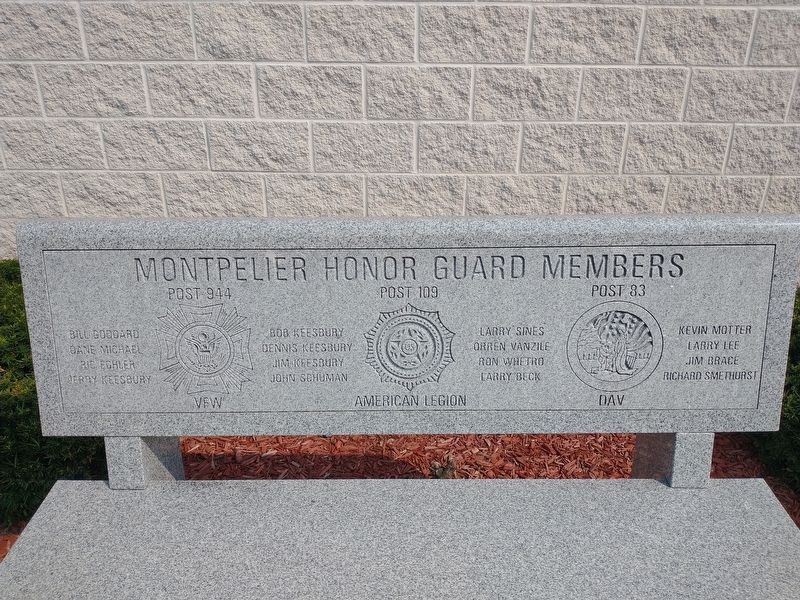 Montpelier Honor Guard Members Marker image. Click for full size.