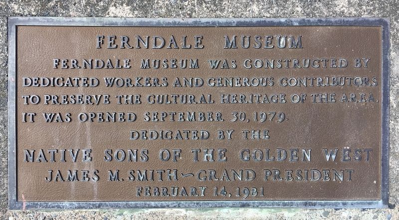 Ferndale Museum Marker image. Click for full size.