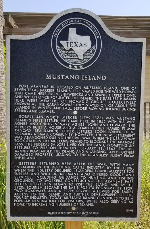 Mustang Island Marker image. Click for full size.