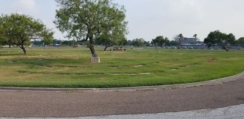 The view of the General W.W. Sterling Marker from the cemetery image. Click for full size.