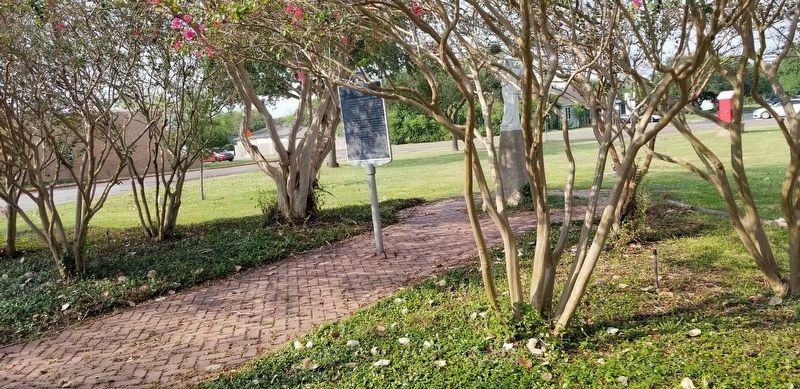 The view of the Sisters of the Incarnate Word Marker in front of the school image. Click for full size.