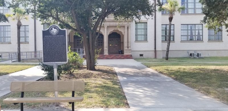 The Wynn Seale Junior High School and Marker. Click for full size. The Wynn Seale Junior High School and Marker image. Click for full size.