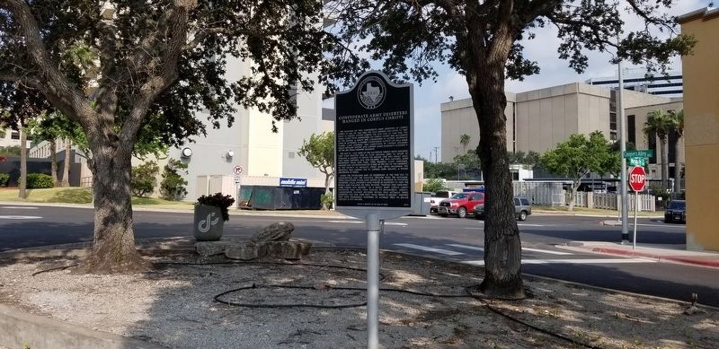 Confederate Army Deserters Hanged in Corpus Christi Marker. Click for full size. Confederate Army Deserters Hanged in Corpus Christi Marker image. Click for full size.